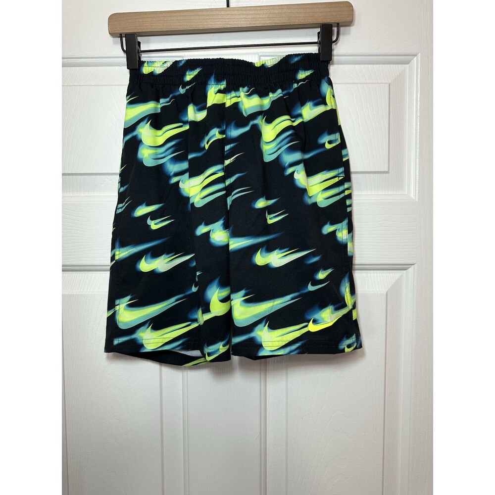 Size M - Nike Boy's Breaker Asteroid Swoosh Volley Swim Shorts Lined Pool Trunks